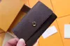 6 Ключевой держатель кошелек дизайнер модный женский держатель карт ключ к корпусу пакет для роскошного кармана Pochette аксессуары N62630 M62630
