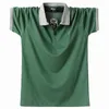 Arrivée mode Camisa Masculina coton respirant chemise hommes Polo Double face rayure coupe ajustée 220614