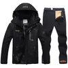 Vinterskiddräkt för män Vattentät skidjacka byxor Set Windproof Keep Warm Outdoor Snow Skiing and Snowboard Jacket Men9476557