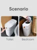 Joybos 13L Trash Can Dustbin Bin for Kitchen Bathroom Waterproof Large Automatic Waste Bin Packaging Bin Darwstring With Lid 220408