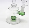 Newest Colored Bongs Hookah Water Pipes With Glass Bowl Pyrex Oil Rigs Thick Recycler Bubbler 2 Color Choose
