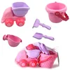 1 Set Sand Beach Toy Bucket Spade Shovel Rake Sand Car Kids Beach Sand Tool Kit Outdoor Boys Girls Toys 220527