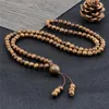 Fili di perline 6mm Braccialetti di perline di legno Buddista 108 Collana di preghiera in legno Braccialetto multistrato Gioielli di moda Braccialetto Regalo Goccia Lars22