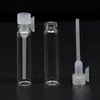 100 st 1/2/3 ml tomt mini glas parfym små prov injektionsflaskor parfymflaska laboratorium flytande doft teströr tester flaska 220711