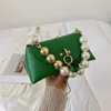 Abendtaschen Mode Shell Handtasche Tasche Tote Vintage Perle Kette Schulter für Frauen 2022 Sommer Mini Kleine Umhängetasche Designer Clutch Bag