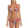 Sexy mignon Bikinis maillot de bain mon héros académique impression 3D Himiko Toga Cosplay femme bretelles basses pour les femmes Bikinis ensemble W220617