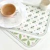 40x30cm de couro placemats de mesa de mesa de mesa de mesa de mesa de mesa de mesa isolamento de calor resistente a tacadas de mesa não deslizamento MAT ANTI-SCALAGING PLACA