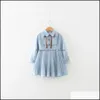Sukienki dla dziewcząt jesień sukienki dla dzieci dzieci długie rękawy Dzieci urocze księżniczka 14171 Drop dostawa mxhome dh5zf
