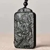 Hänge halsband naturliga Hetian Green Jade handkugghalsband Kvinnor Män hängsmycken smycken toppmärke Jewelrypendant