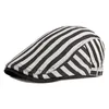 Berets 2023 Cotton Solid Color Striped Sboy Caps Flat Peaked Cap Men And Women Painter Beret Hats 12Berets Wend22