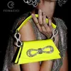 모조 다이아몬드 더블 보우 이브닝 가방 여성 디자이너 어깨 빈티지 다이아몬드 파티 작은 플랩 지갑 토트 핸드백 새로운 노란색 220526