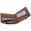 Mężczyźni PUTALNE PIELĘCIE Moda Krótka BIFOLD Casual Passport Torba Monety Pocket Pocket Mężczyzna Blokowanie torebek Pieniądze C133