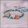 Charm Bracelets Jewelry Spring Aventurine Bracelet Gift For Women Wholesale Color Mori Simple Rope N Dhsqu