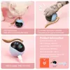 Matic Ball Toys Interactive Electric USB перезаряжаемые самопокрузные крытый тизер SelfPlayer упражнения для домашнего котенка 220408