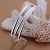 Bangle Classic B046 Lucky Silver Splated Charm Bracelets for Women Christmas Gift Lady Fashion Jewelry Triple Line BangleBangle LARS22