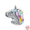 925 Silver Fit Pandora Charm 925 Bruno Bruno The Unicorn Rocking Horse Charms Posting Diy Beads Fine Jewelry