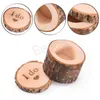 Wooden Wedding Ring Jewelry Box Engagement Ring Packing Boxes Ornament Desktop Necklace Bracelet Earrings Tidy Storage Case BH6662 WLY