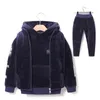 Kleidung Sets Marke Jungen Warme Verdicken Fleece Hoodies Hosen Weste 3 stücke Mädchen Winter Kinder Kleidung Kinder Casual Anzüge Weihnachten outfitClothing