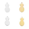 Pendentif Colliers En Alliage D'aluminium Ton Ananas Plante Paillettes Fil Dessin Métal Charmes Pendentifs Collier Ras Du Cou Boucle D'oreille BijouxPendentif