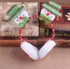 Imprezy HATS HATS ŚWIĘTE EARMUFFS Zimowe ucho trzymaj ciepłe bawełniane mufki ucha 3d Santa Snowman Renideer Printed Holiday Sn4760