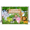 Fondali personalizzati per animali selvatici della foresta nati Baby Shower Festa di compleanno Pography Sfondi Jungle Safari Theme Po Studio 220614