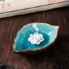 Home Decoration Ceramics Incense Stick Plate Office Bedroom Lotus Incense Holder Lotuses Incenses Burner Holders Supplies BH6634 WLY