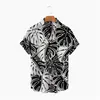 Men's Casual Shirts Men's Shirt Hawaiian Coconut Tree Print V-Neck Fashion Colorful Beach Summer Cool Men/Women 2022 Tops Europe Size 5X