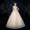 Andere Brautkleider, luxuriöses Champagner-Ballkleid, trägerlos, Prinzessin, klassische Pailletten, individuelle Größe für die Braut