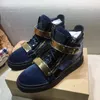 Plate-forme masculine Mode Confortable Double Zippers Sneakers Casual Outdoor Martin Bottes Hommes Marque High Top Snakeskin Sneakers Taille 35-46 asdadw