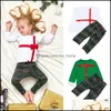 Pyjama's baby kerstset peuter tops en geruite slaapkleding sets jongensmeisjes designer kleding 106 h1 mxhome dho8b