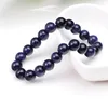 6mm 8mm Stone Handgjorda Strands Beaded Charm Armband För Män Kvinnor Lover Bangle Elastiska Yoga Mode Smycken