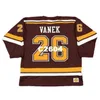 Chen37 남자 #26 Thomas Vanek Minnesota Gophers 2003 레트로 홈 하키 저지 또는 사용자 정의 이름 또는 번호 레트로 저지