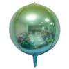 22 tum gradientfärg 4D Disco Helium Balloon Birthday Wedding Party Decoration Balloon Photo Props Baby Shower Kids Toys