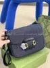 Designer Shoulder Crossbody Bags Women High Quality Classic 1955 Saddle Bag Black Denim Luxury Fashion Handbags with Letters