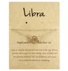 12 Constellation Zodiac Sign Cartilagem Anklet Gold Silver Color Double Camada tornozelo para mulheres jóias de praia de verão