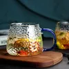 420ml tazze di vetro whisky tazze trasparenti bicchieri da bere bicchieri da dessert colazione latte tazza tazza tazza tazza maniglia drinkware coppia regali 220423