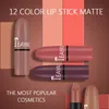 Teayason Lipstick Ladies Beauty Cosmetics Matte and Dypkin Color Fase Paste Lip Solid Gloss Lipstick Pen narzędzie makijażu