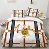 Juego de cama 3d de lujo Europa Queen King Funda de edredón doble Lino Cómoda manta / juego de edredón Marrón pálido