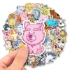 50 PCS Graffiti Car Stickers animals collection For Skateboard Baby Scrapbooking Pencil Case Diary Phone Laptop Planner Decoration Book Album Kids Toys DIY Decals