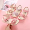 花子供サンダル幼児女の子の靴夏キッズサンダル女子学校ベビービーチ Zapatos パラ Nena ks589 220402