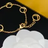 2022 Diseñador de moda Pulseras para mujer Cadena de oro Colgante Joyería Letras F Pulseras Regalo Mujer Pulsera de amor de lujo Marcas 22041906R