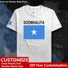 Somália camiseta de bandeira country Diy camisa personalizada fãs Número Número de algodão T Camisetas homens Mulheres Loose Casual Sports Camiseta 220616