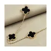 Fine Design Titanium Steel Cute 4 Leaf Clover Pendant Necklace Jewelry for Women Gift6752657