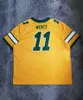 Maillot de football Bison Carson Wentz personnalisé pour hommes # 11 hommes femmes jeunes ajouter n'importe quel numéro de nom Xs5xl