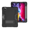 Military Heavy Duty Rugged Armor Case For iPad Pro 12.9 Inch Impact Shockproof Silicone Plastic Kickstand Tablet Cover