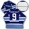 C26 NIK1 9 Gordie Howe Houston EROS HOCKEY JERSEY MENS BORDUURGESTELD SNEEMT PERSONEEL EEN NUMMER EN NAME JERSEYS