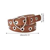 Belts Hollow Heart Belt Vintage Buckle Waist Retro Leather Cinch BeltBelts