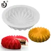SJ Mousse Silicone Cake Mold 3D Pan Round Origami Cake Mould Decorating Tools Mousse Make Dessert Pan Accessories Bakeware 0616214i