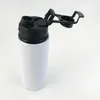 20oz Sippy Cup White Sublimation 600ml Water Bottle None Double Wall Vacuum Kids Tumbler Travel Mug With Straw Lids