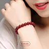 Beaded Strands Pure Natural Cinnabar Bracelets Beads Single-lap For Men And Women Prosperous Luck To Help SleepBeaded Lars22